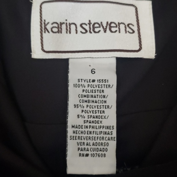 Summer dress Black and Taupe and White - Picture 3 of 4